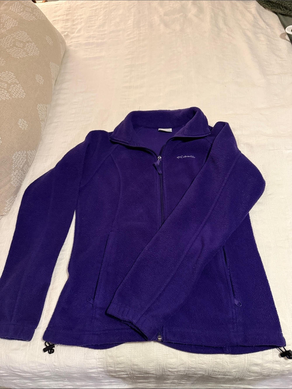 Columbia Purple Zip-Up Fleece Jacket